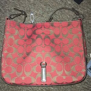 Red coach purse